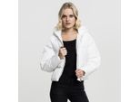 DáMská Zimní Bunda Urban Classics Ladies Hooded Oversized Puffer Jacket Offwhite - M