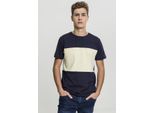 PáNské TričKo Urban Classics Tee Con Pannello A Contrasto Nvy/Giallo Polvere - Xl