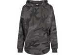 Urban Classics Donna - Felpa Con Cappuccio Oversize Camo Scuro - S