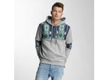 Felpa Con Cappuccio Just Rhyse Uomo Grigio Melange - L
