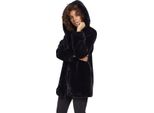 Urban Classics - Cappotto Con Cappuccio Da Donna Nero - L
