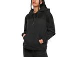 Urban Classics Donna - Felpa Con Cappuccio Con Inserti In Pizzo Nero - S
