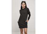 DáMské šAty Urban Classics Ladies Organic Oversized Terry Hoody Dress Nero - S