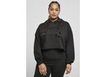 DáMská Mikina Urban Classics Ladies Oversized Cropped Hoody Nero - S