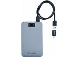 Verbatim Fingerprint Secure Hdd Usb 3.2 Gen 1 1Tb Unità Esterna Grigio 53652