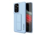 Wozinsky Custodia Kickstand Custodia In Silicone Con Supporto Samsung Galaxy S21 Ultra 5G Azzurro