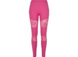 Urban Classics Donna - Leggings Con Lacci Rosa - 4XL