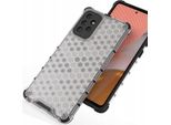 Custodia Blindata A Nido D'ape Con Cornice In Gel Samsung Galaxy A72 4G Trasparente
