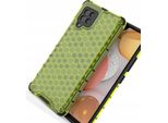 Custodia Blindata A Nido D'ape Con Cornice In Gel Samsung Galaxy A42 5G Verde