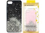 Wozinsky Star Glitter Cover Custodia Con Glitter Samsung Galaxy S21+ 5G (S21 Plus 5G) Nero