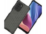 Custodia Blindata A Nido D'ape Con Telaio In Gel Xiaomi Redmi K40 Pro+ / K40 Pro / K40 / Poco F3 Nero