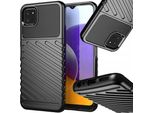 Thunder Case Custodia Flessibile Blindata Samsung Galaxy A22 5G Nero