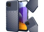 Thunder Case Custodia Flessibile Blindata Per Samsung Galaxy A22 5G Blu