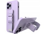 Corda Custodia Gel Con Catena Cordino Borsa Iphone 12 Pro Max Viola