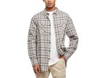 Urban Classics - Maglia Lunga Oversize A Quadri Grigi - M