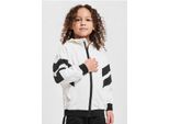 Urban Classics Girls Crinkle Batwing Jacket Bianco/Nero - 122/128