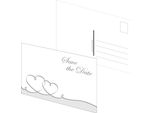 Pricaro Save The Date "Cuori Curvi"", Argento, 25 Pezzi"
