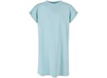 Urban Classics Girls Turtle Extended Shoulder Dress Oceanblue - 134/140