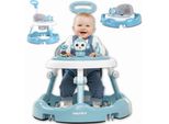 Deambulatore Twinky® In Blu | Deambulatore Per Bambini Con Set Di Gioco E Accessori Per Un Apprendimento Sicuro E Giocoso | Incluso Zerbino E Maniglia Di Presa