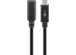 Goobay 61038 Prolunga USB-C™ Usb 3.2 Generazione 2, 1 M, Nero - Connettore USB-C™ > Presa USB-C