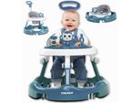 Deambulatore Per Bambini Twinky® In Azzurro | Deambulatore Per Bambini Con Set Di Gioco E Accessori Per Un Apprendimento Sicuro E Giocoso | Incluso Zerbino E Maniglia Di Presa
