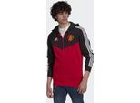 Adidas Mufc 3S Fz Hd Nero/Rosso - M
