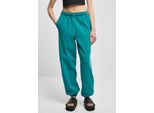 Urban Classics - Pantaloni Da Donna A Vita Alta Con Lavaggio A Pietra - Verde Acqua - 3XL
