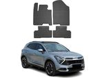 2021-2025 Kia Sportage Hybrid Tappetini In Gomma Nera 4 Pz