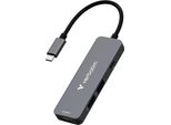 Hub Adattatore Verbatim Usb-C/Hdmi/Usb-A 3.2/Usb-A 2.0 Aluminiowy 32155