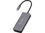 Hub Adattatore Verbatim Usb-C/Hdmi/3Xusb-A 3.2/Rj45 Aluminiowy 32157