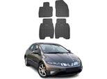 2006-2011 Honda Civic 5D Hb FußMatten Gummi Schwarz 4 Tlg