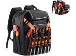 Zaino Portautensili Per Elettricisti - 45 Tasche - Borsa Portautensili Resistente Agli Strappi - Robusto Zaino Portautensili