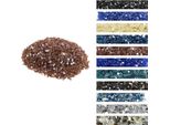 Vetro Per Caminetto 4,5Kg Decorazione - Rocce Di Vetro 6,35Mm - Pietre Di Vetro Per Caminetto Color Rame