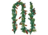 Ghirlanda Di Abete - Decorazione Natalizia Con Luci Fiabesche 2750Mm - Ghirlanda Illuminata Per Natale