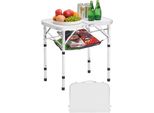 Tavolo Pieghevole Portatile Da 60 Cm - Tavolo Da Picnic In Argento - Tavolo Da Buffet In Mdf - Versatile Tavolo Da Esterno