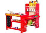 Supermercato In Legno Con Registratore Di Cassa - Gioco Del Negozio Di Alimentari Per L'educazione Dei Bambini