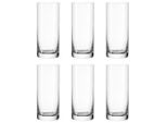Leonardo Gläserset Easy+ , Klar , Glas , 6-teilig , 330 ml , 6.4x14.5x6.4 cm , Essen & Trinken, Gläser, Gläser-Sets