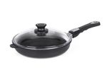 G21 Prime Padella Profonda 26 Cm Con Coperchio E Manico Rimovibile
