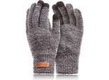 BrøDrene Guanti Invernali Da Uomo Siga Grigio Chiaro