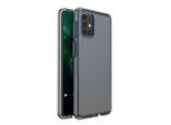 Spring Case Pokrowiec ŻElowe Etui Z Kolorową Ramką Do Samsung Galaxy M31S Czarny