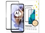 Wozinsky Piena Colla Vetro Temperato Moto G51 Schermo Completo Con Telaio Nero