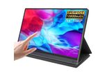 Monitor Portatile Da 15,6 Pollici, Full Hd 1080P, Batteria Di Lunga Durata, Touchscreen A 10 Punti, Touchscreen 156G16, Spina Ue