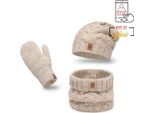 Pamami Set Invernale Donna Elealeh Beige Taglia Unica