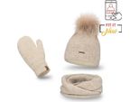 Pamami Set Invernale Donna Oludhef Beige Taglia Unica