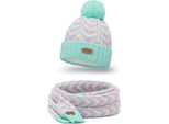 Pamami Set Invernale Per Bambini Herarr Turchese Taglia Unica