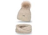 Pamami Set Invernale Donna Hoek Beige Taglia Unica