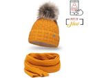 Pamami Set Invernale Donna Newea Miele Taglia Unica