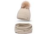 Pamami Set Invernale Donna Shirin Beige Taglia Unica