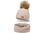 Pamami Set Invernale Donna Kamyar Beige Taglia Unica