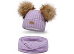 Pamami Set Invernale Per Bambini Aroha Viola Taglia Unica